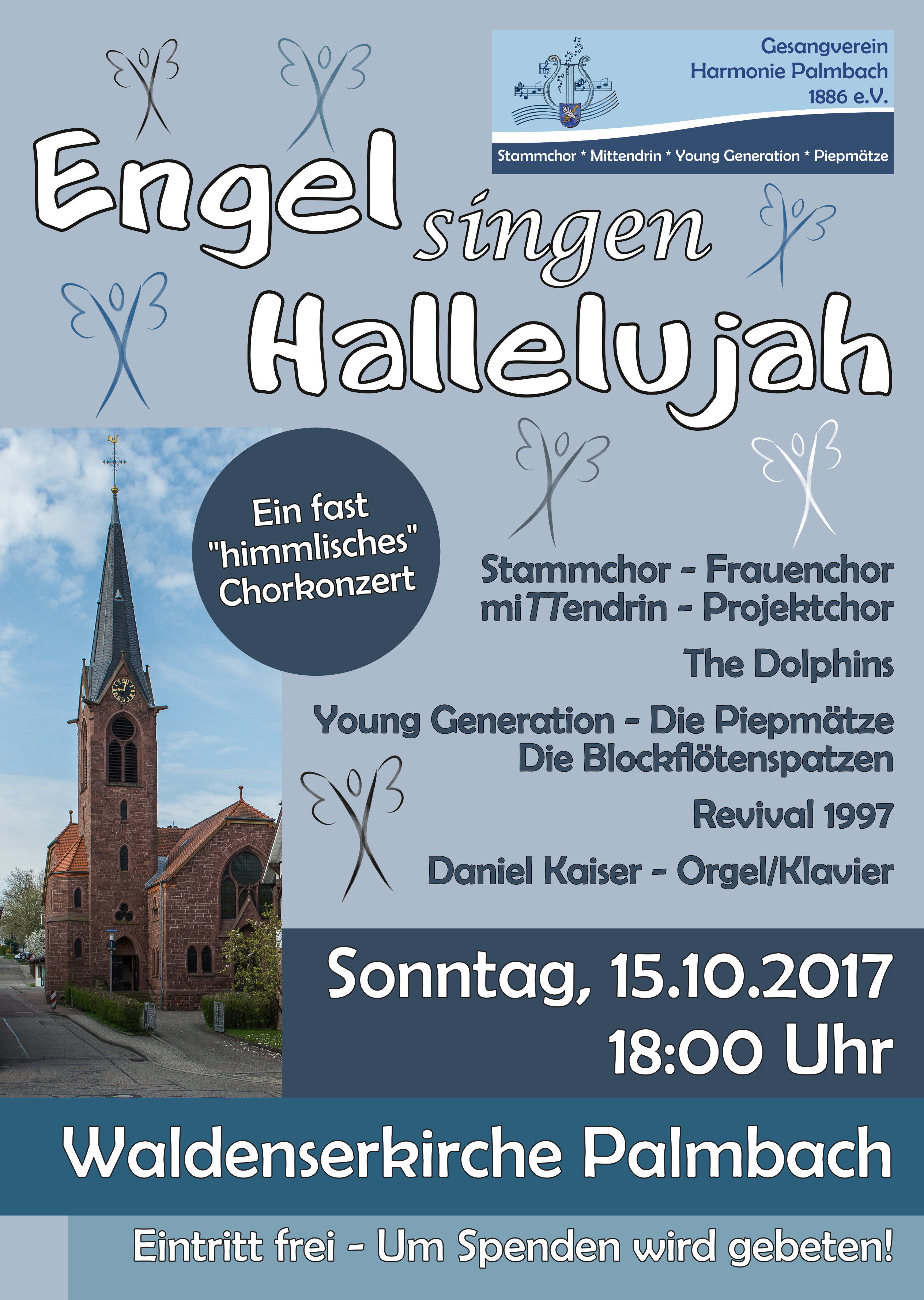 Flyer Engel singen Hallelujah