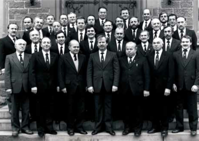 Die Sänger im Jubiläumsjahr 1986 | Harmonie Palmbach